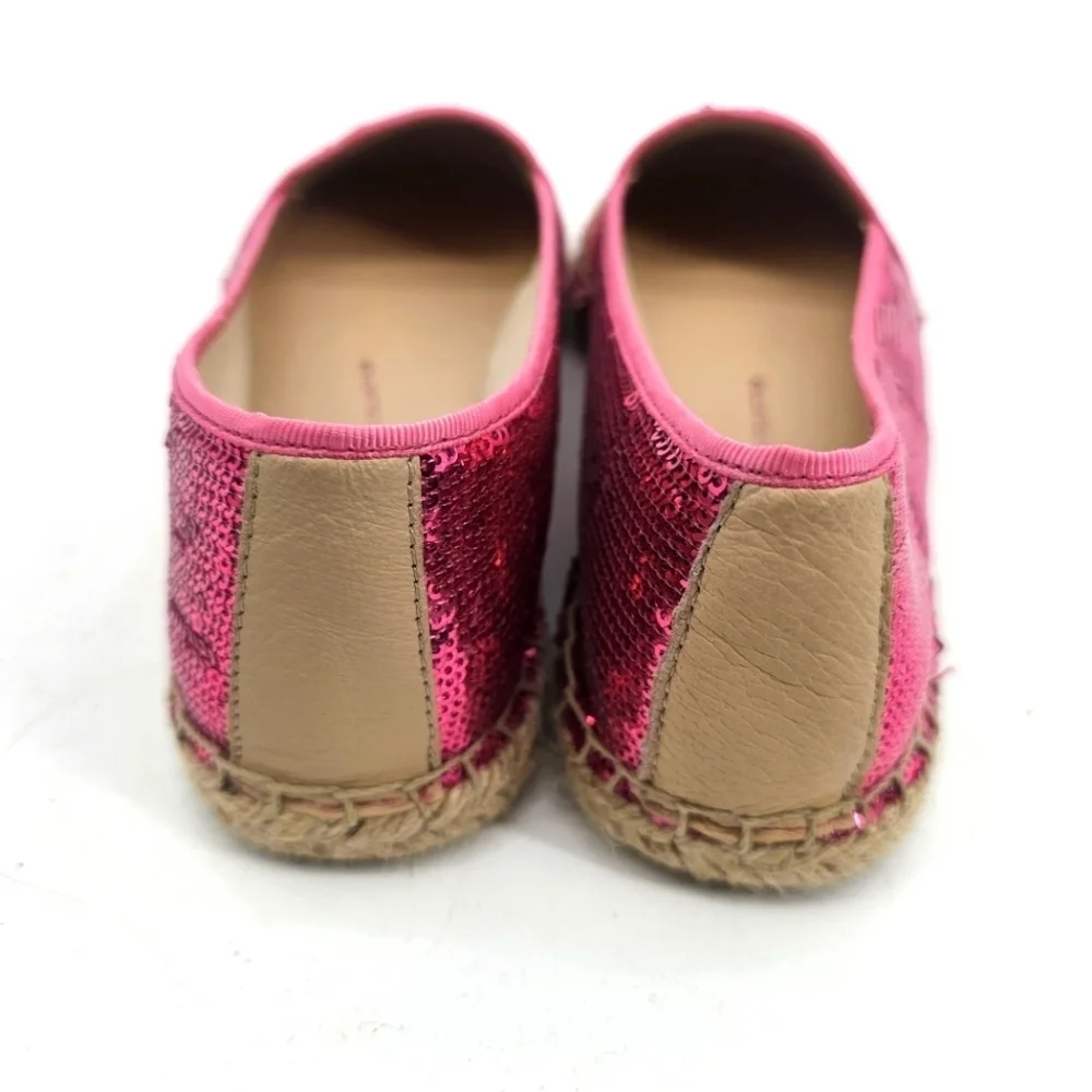 Franco Sarto The Artist Collection Women's Fuchsia Sequin Espadrille Size 9m